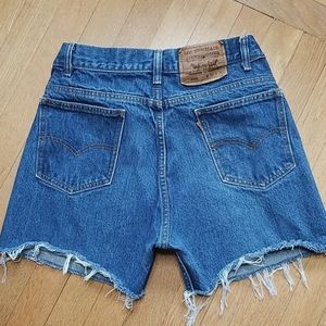 Levi's  Vtg  orange  tab cut off Jean shorts